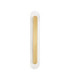 Vetrio Integrated LED Wall Lamp Brass Gold Clear LED 16W 824lm 3000K-1