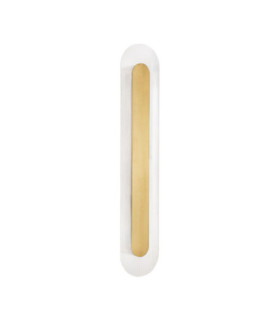 Vetrio Integrated LED Wall Lamp Brass Gold Clear LED 16W 824lm 3000K-1