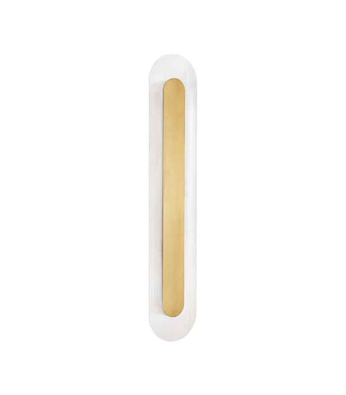 Vetrio Integrated LED Wall Lamp Brass Gold Clear LED 16W 824lm 3000K-1