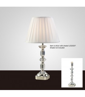 Crystal Table Lamp (SHADE SOLD SEPARATELY) 1 Light Silver - 2