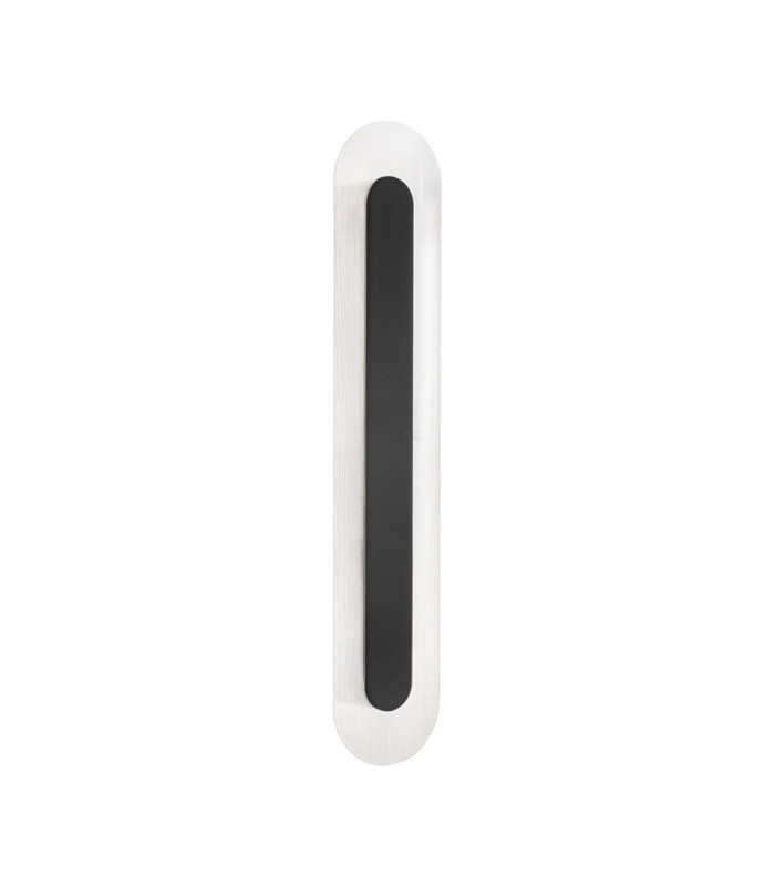 Vetrio Integrated LED Wall Lamp Matt Black Clear LED 16W 824lm 3000K-1