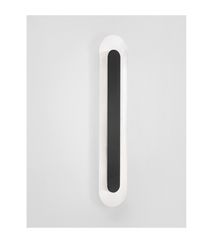 Vetrio Integrated LED Wall Lamp Matt Black Clear LED 16W 824lm 3000K-3