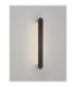Vetrio Integrated LED Wall Lamp Matt Black Clear LED 16W 824lm 3000K-4