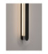 Vetrio Integrated LED Wall Lamp Matt Black Clear LED 16W 824lm 3000K-5