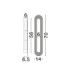 Vetrio Integrated LED Wall Lamp Matt Black Clear LED 16W 824lm 3000K-6