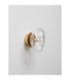 King 17cm Wall Lamp Brass Gold Blown Clear LED G9 1x5W-5