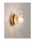 King 17cm Wall Lamp Brass Gold Blown Clear LED G9 1x5W-6