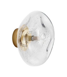 King 22cm Wall Lamp Brass Gold Blown Clear LED G9 1x5W-1