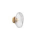 King 22cm Wall Lamp Brass Gold Blown Clear LED G9 1x5W-3