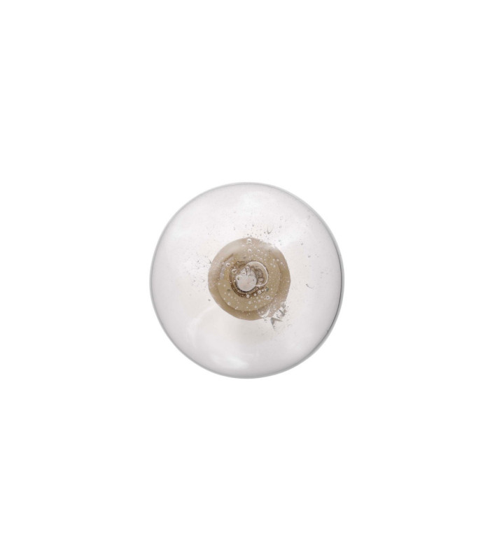 King 22cm Wall Lamp Brass Gold Blown Clear LED G9 1x5W-4