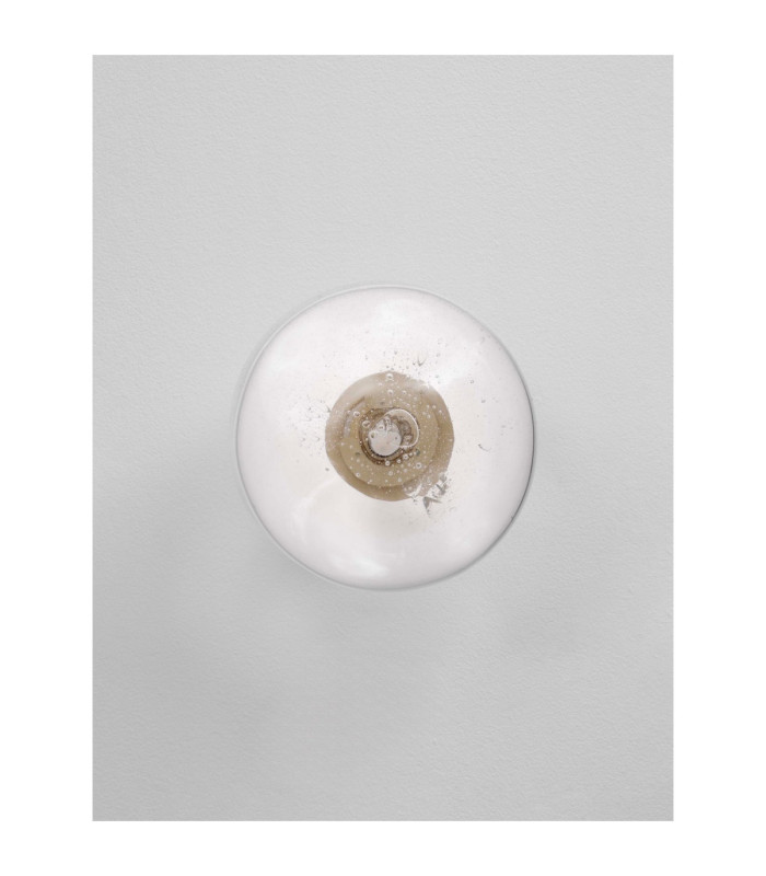 King 22cm Wall Lamp Brass Gold Blown Clear LED G9 1x5W-5
