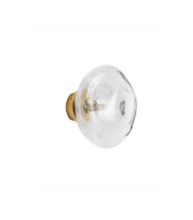 King 26cm Wall Lamp Brass Gold Blown Clear LED G9 1x5W-1