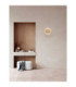 King 26cm Wall Lamp Brass Gold Blown Clear LED G9 1x5W-2