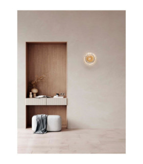 King 26cm Wall Lamp Brass Gold Blown Clear LED G9 1x5W-2