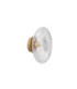 King 26cm Wall Lamp Brass Gold Blown Clear LED G9 1x5W-3