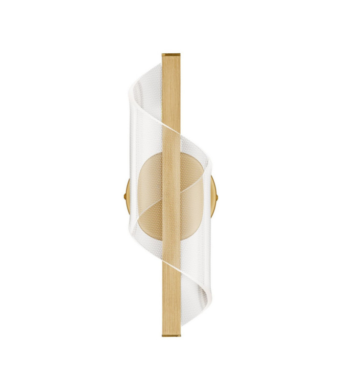 Valentin Swirl Integrated LED Wall Lamp Brass Gold LED 9W 668lm 3000K-1