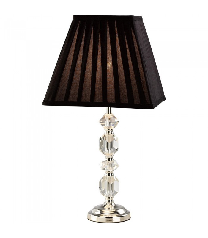 Crystal Table Lamp (SHADE SOLD SEPARATELY) 1 Light Silver - 5