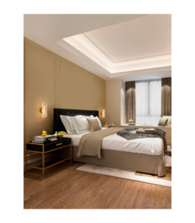 Valentin Integrated LED Wall Lamp Brass Gold LED 9W 668lm 3000K-2