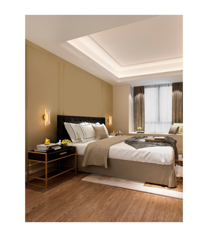 Valentin Integrated LED Wall Lamp Brass Gold LED 9W 668lm 3000K-2