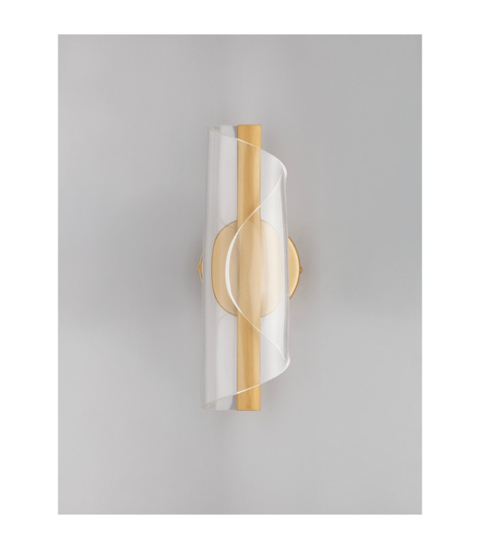 Valentin Integrated LED Wall Lamp Brass Gold LED 9W 668lm 3000K-3