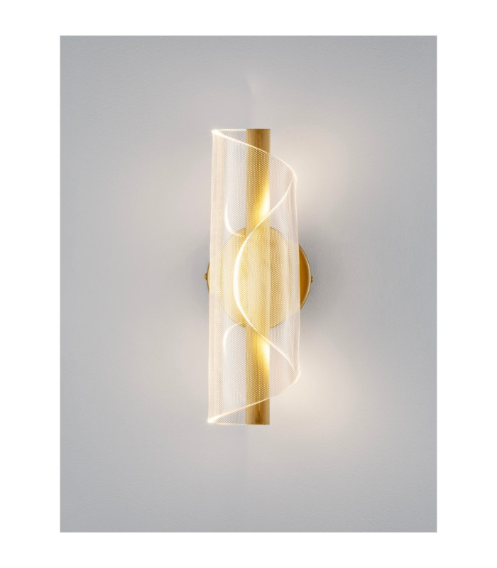 Valentin Integrated LED Wall Lamp Brass Gold LED 9W 668lm 3000K-4