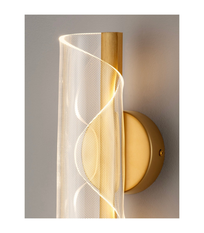 Valentin Integrated LED Wall Lamp Brass Gold LED 9W 668lm 3000K-7