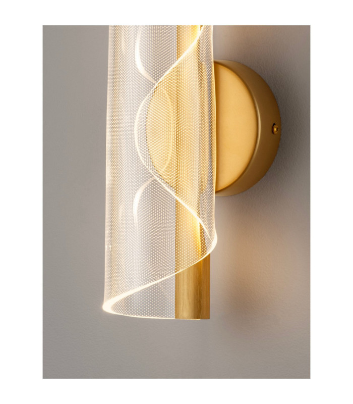 Valentin Integrated LED Wall Lamp Brass Gold LED 9W 668lm 3000K-8