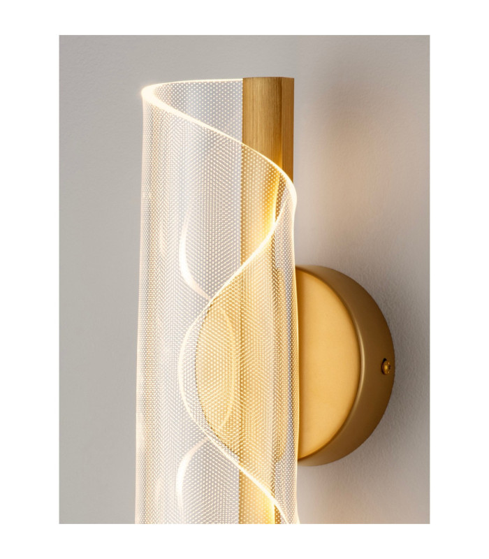 Valentin Integrated LED Wall Lamp Brass Gold LED 9W 668lm 3000K-9
