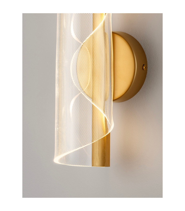 Valentin Integrated LED Wall Lamp Brass Gold LED 9W 668lm 3000K-10