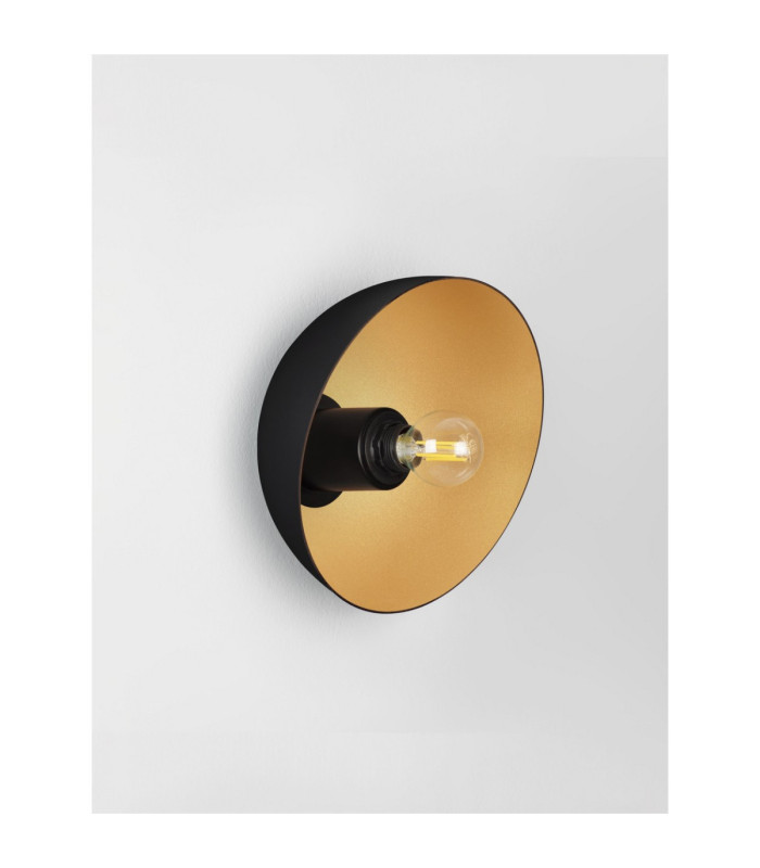 Onia Wall Lamp Sandy Black Gold E14 1x5W-3