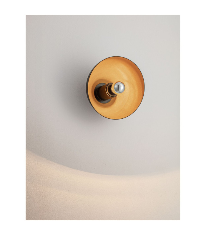 Onia Wall Lamp Sandy Black Gold E14 1x5W-6