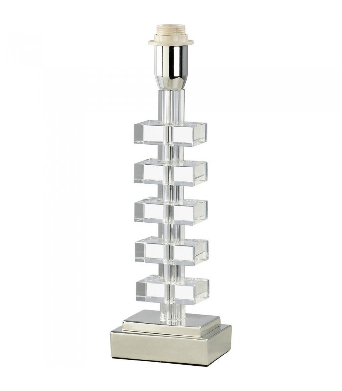 Crystal Table Lamp (SHADE SOLD SEPARATELY) 1 Light Silver - 4