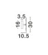 Alida Flush Wall Lamp / Triac Dimmable LED 20W 1000lm 2700K-7