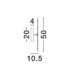 Alida Flush Wall Lamp / Triac Dimmable LED 47W 2350lm 3000K-7