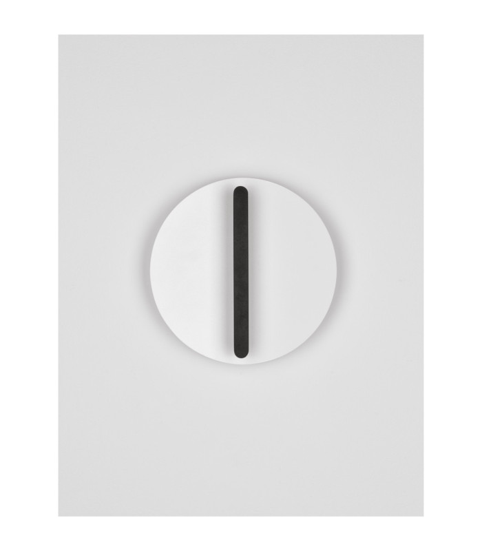 Nalu Flush Wall Lamp Sandy Black White Triac Dimmable LED 15W 900lm 3000K-3