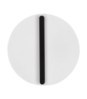 Nalu Flush Wall Lamp Black White Triac Dimmable LED 20W 1200lm 2700K-1
