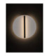 Nalu Flush Wall Lamp Black White Triac Dimmable LED 20W 1200lm 2700K-2
