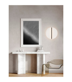 Nalu Flush Wall Lamp Black White Triac Dimmable LED 28W 1680lm 3000K-2