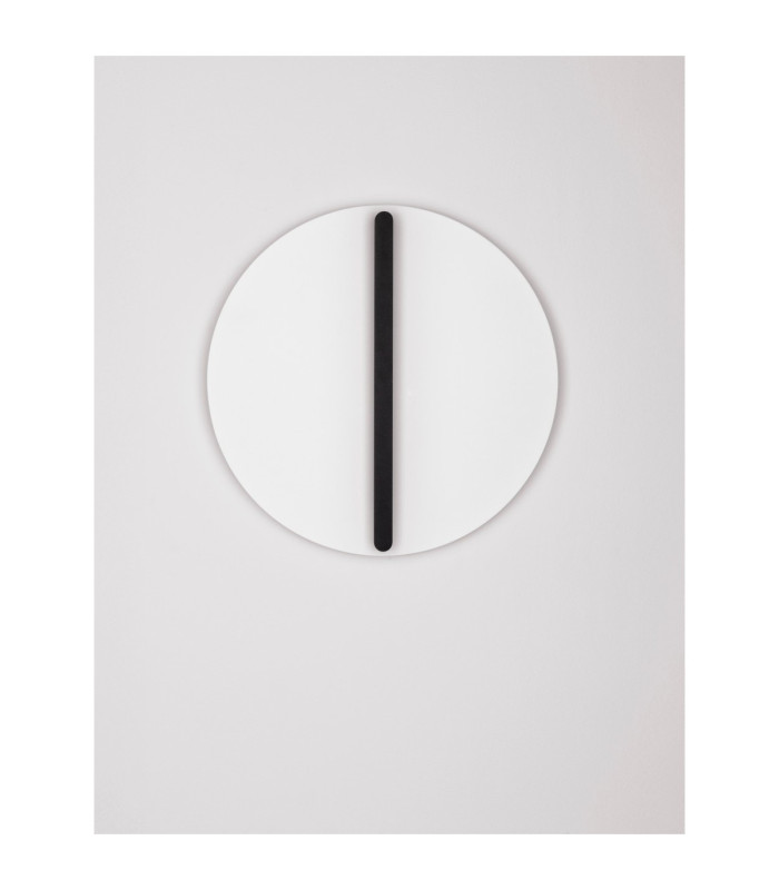 Nalu Flush Wall Lamp Black White Triac Dimmable LED 28W 1680lm 3000K-3