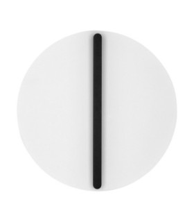 Nalu Flush Wall Lamp Black White Triac Dimmable LED 28W 1680lm 2700K-1