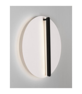 Nalu Flush Wall Lamp Black White Triac Dimmable LED 28W 1680lm 2700K-2
