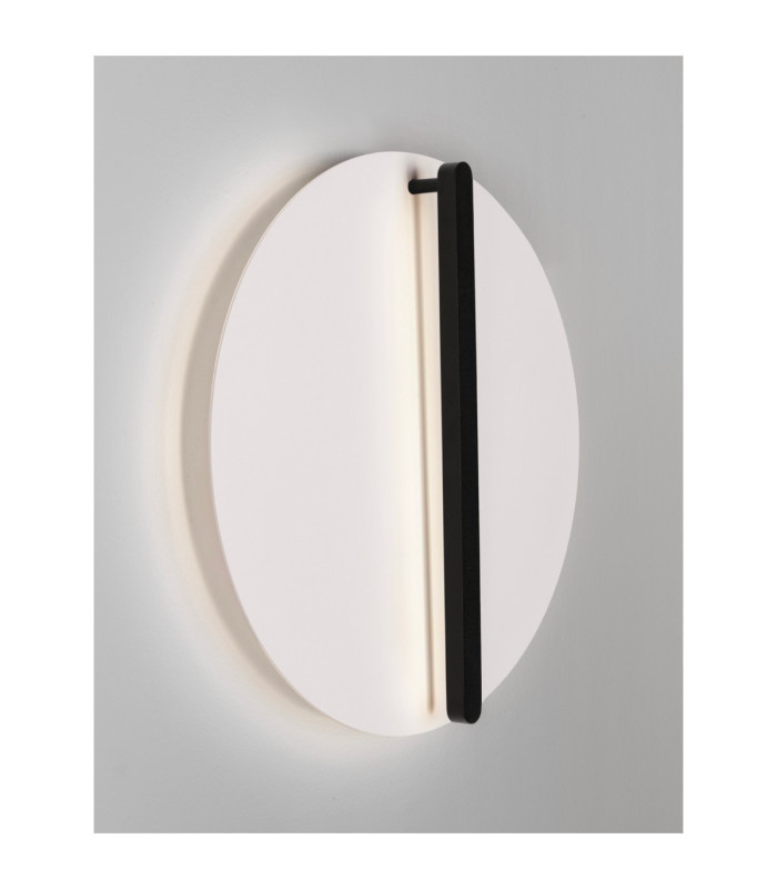 Nalu Flush Wall Lamp Black White Triac Dimmable LED 28W 1680lm 2700K-2