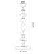 Crystal Table Lamp (SHADE SOLD SEPARATELY) 1 Light Silver - 3