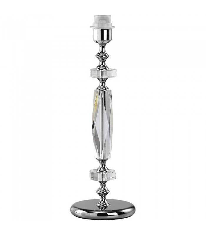 Crystal Table Lamp (SHADE SOLD SEPARATELY) 1 Light Silver - 4