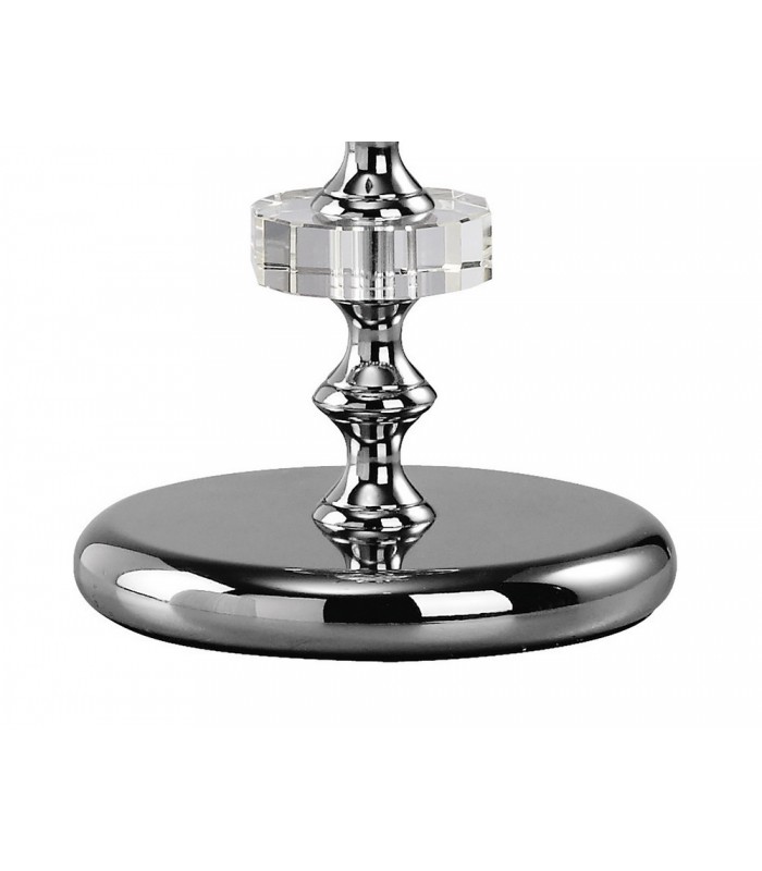 Crystal Table Lamp (SHADE SOLD SEPARATELY) 1 Light Silver - 5