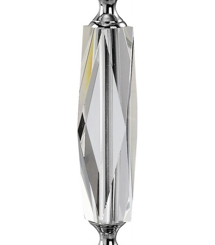 Crystal Table Lamp (SHADE SOLD SEPARATELY) 1 Light Silver - 7