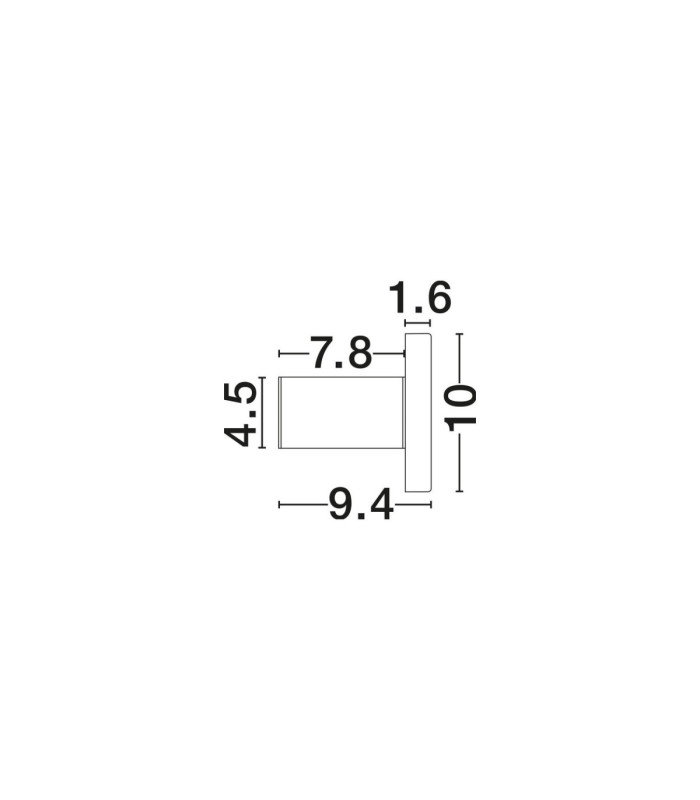 Ark Integrated LED Wall Lamp Sandy Black LED 5W 152lm 3000K-8