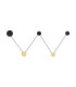 Ark Integrated LED Wall Lamp Sandy Black Gold LED 34W 1034lm 3000K-1