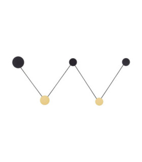 Ark Integrated LED Wall Lamp Sandy Black Gold LED 34W 1034lm 3000K-1