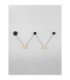 Ark Integrated LED Wall Lamp Sandy Black Gold LED 34W 1034lm 3000K-6